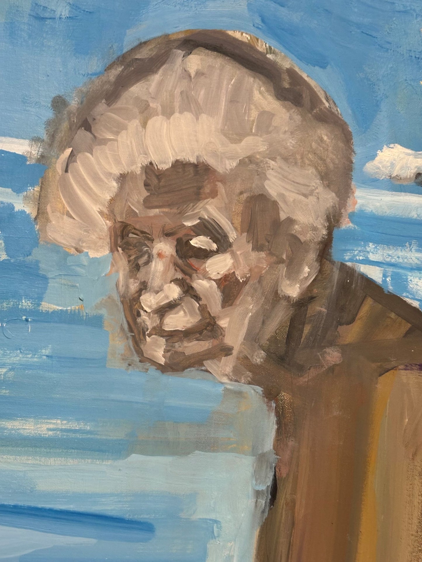 Chiara, Quid est Veritas? olio su tela dittico 60x120 + 60x120