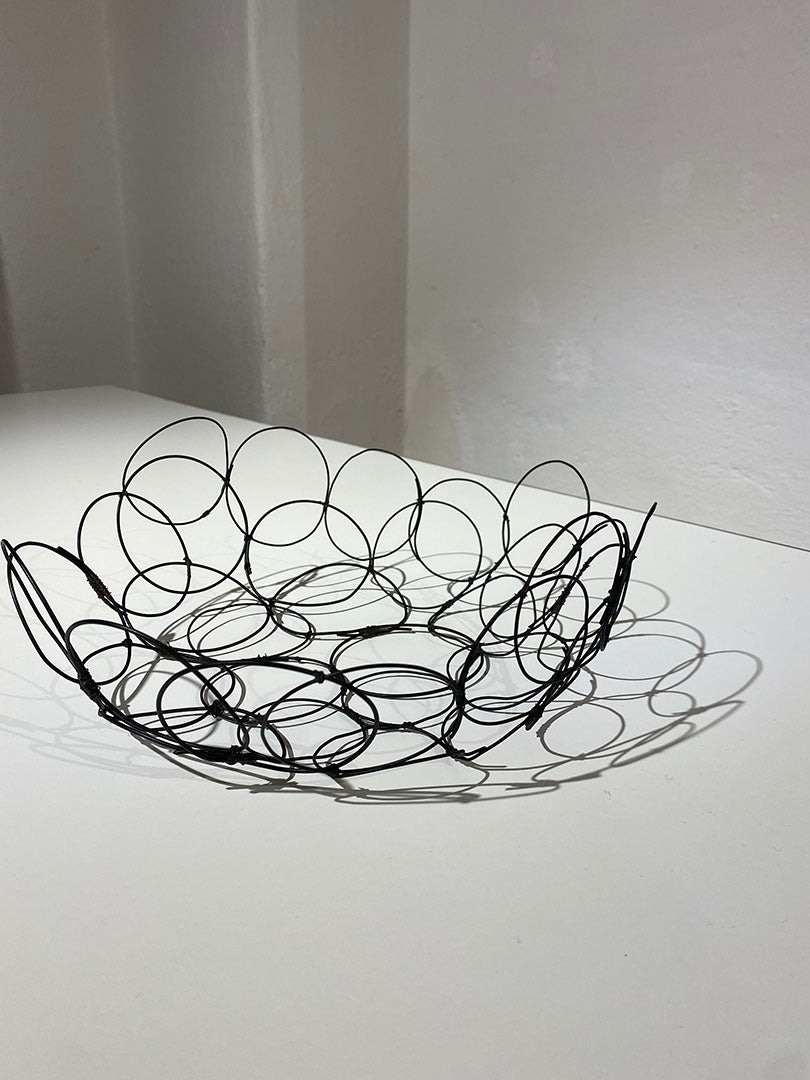 cesta porta frutta porta oggetti in fil di ferro