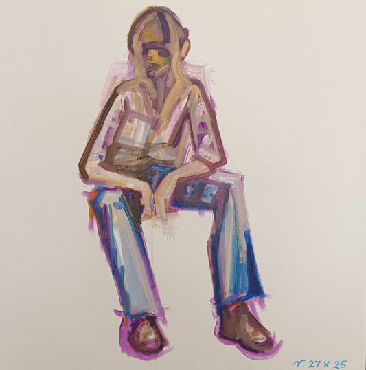 Corinette, olio su tela 60x60