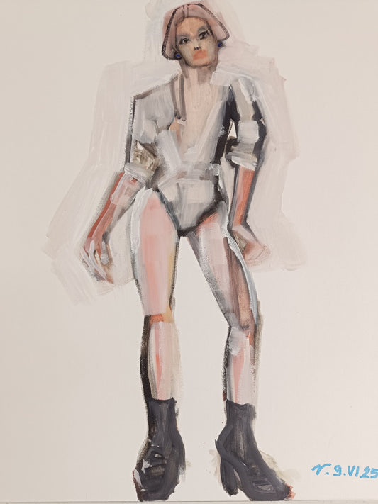 Emmanuelle, olio su tela 60x60