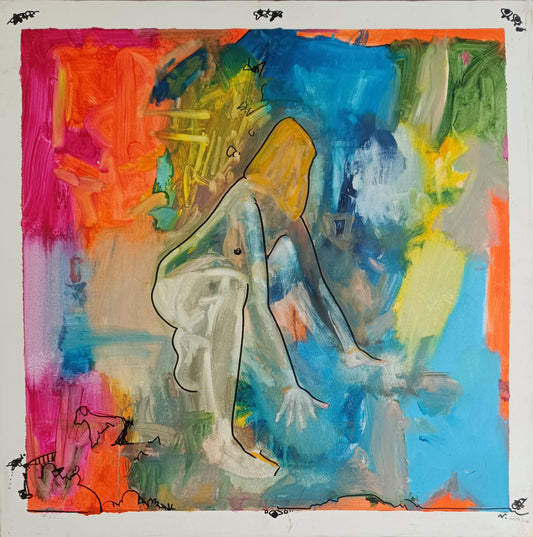 Il nuovo senso della donna, olio su tela 70x70