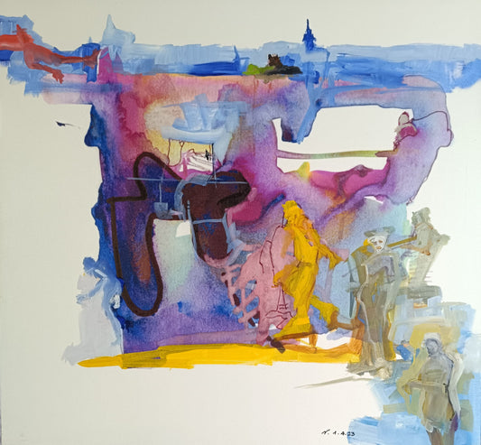 Sensibilità, tecnica mista 100x100